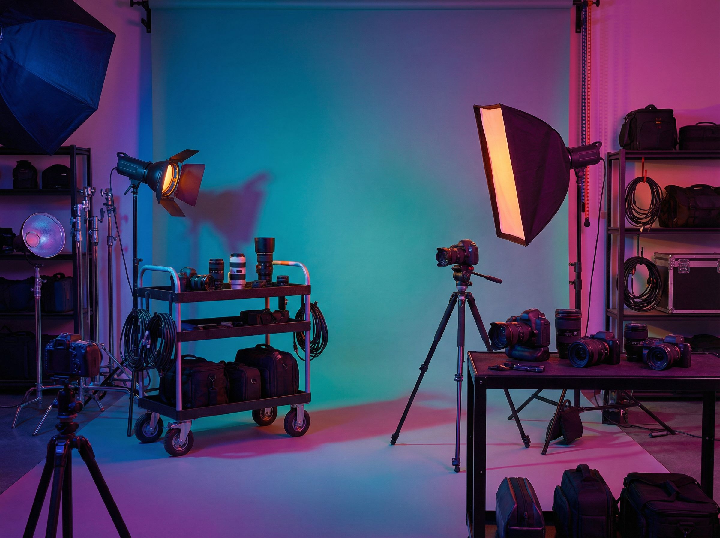 A worker cleaning a street with a mechanical sweeper on a sunny day.
